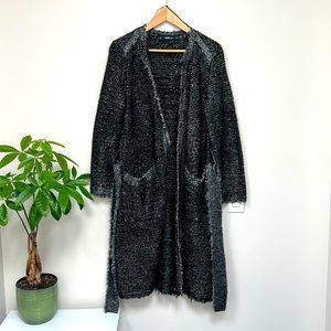 ✨Zara Metallic Sparky Knit Robe/Cardigan with Belt ✨ M